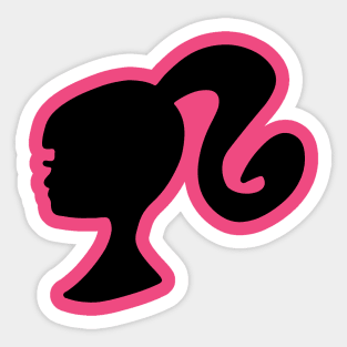 Barbie head Sticker